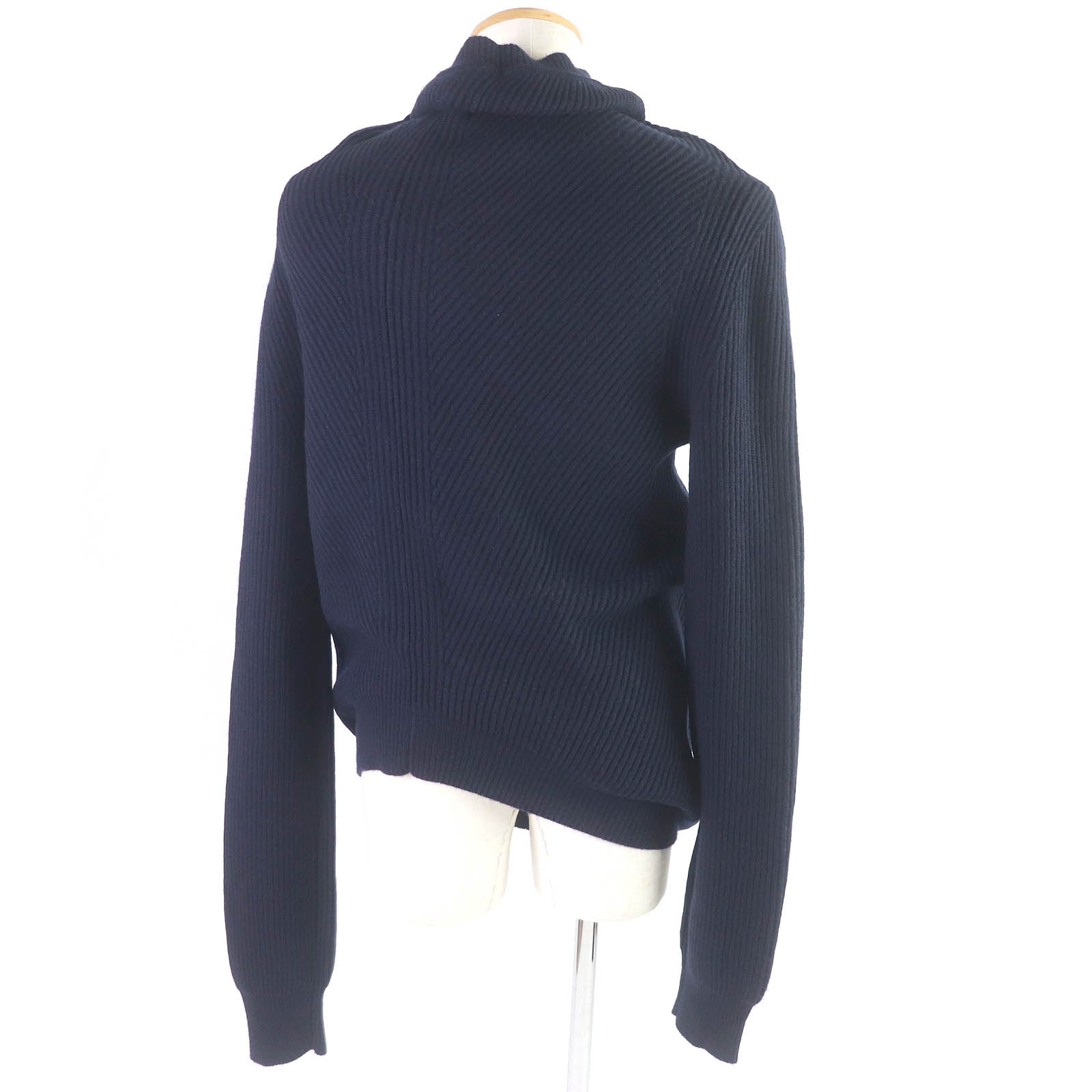 Jil Sander Wool Cashmere Asymmetrical Knit Sweater