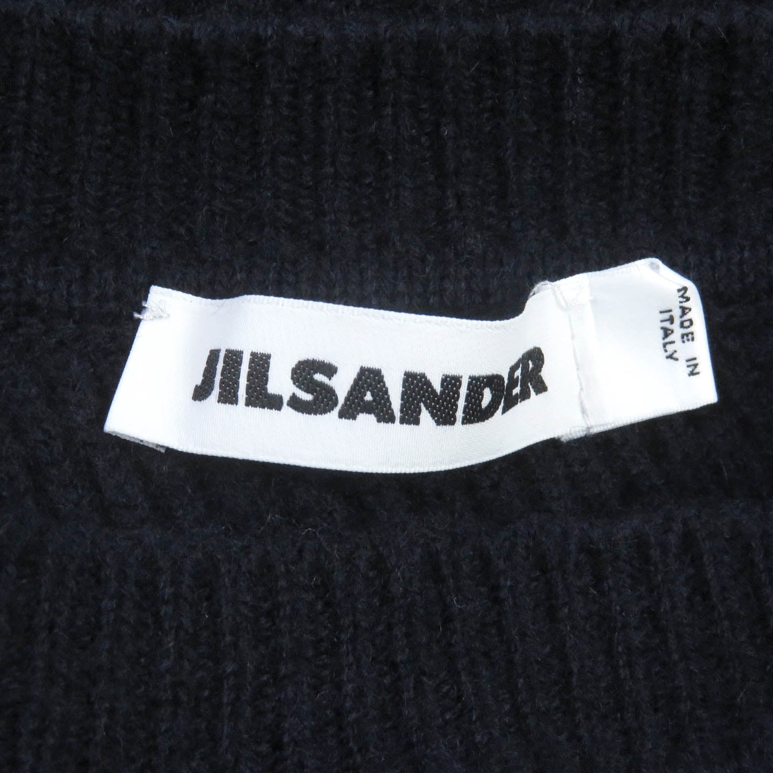 Jil Sander Wool Cashmere Asymmetrical Knit Sweater