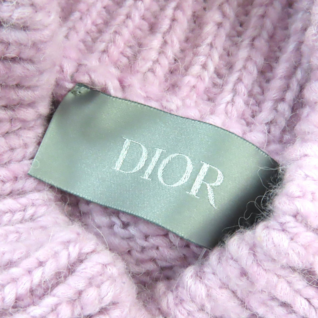 Dior Wool Cotton Alpaca High Neck Knit Sweater XL