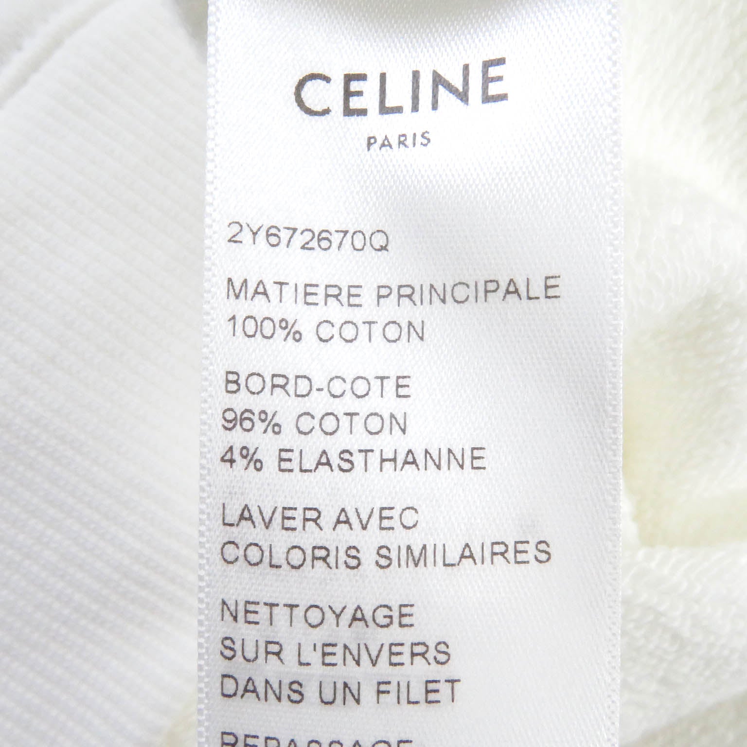 Celine Cotton Oversized Cardigan White S