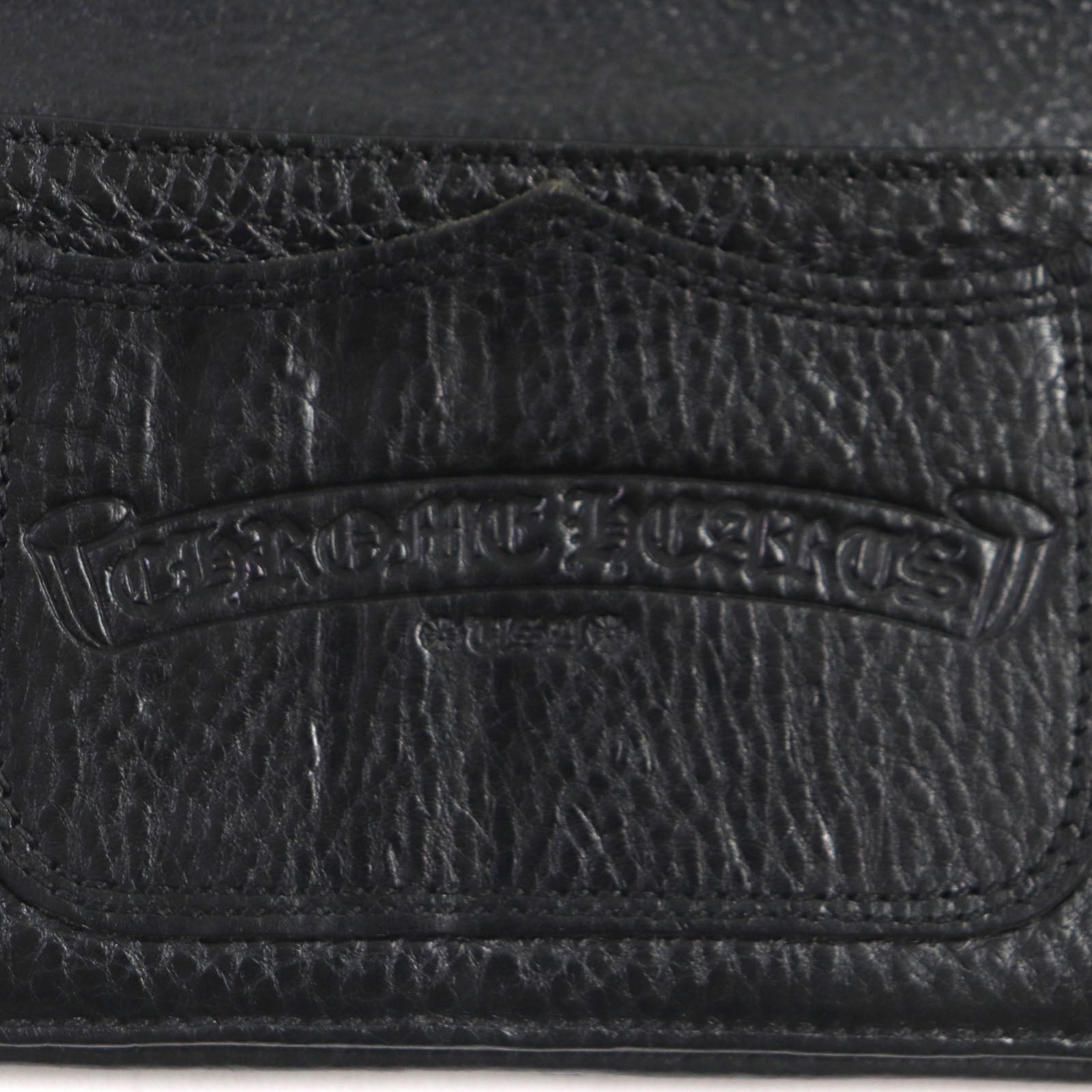 Black Leather Alligator Croc Bi-Fold Wallet