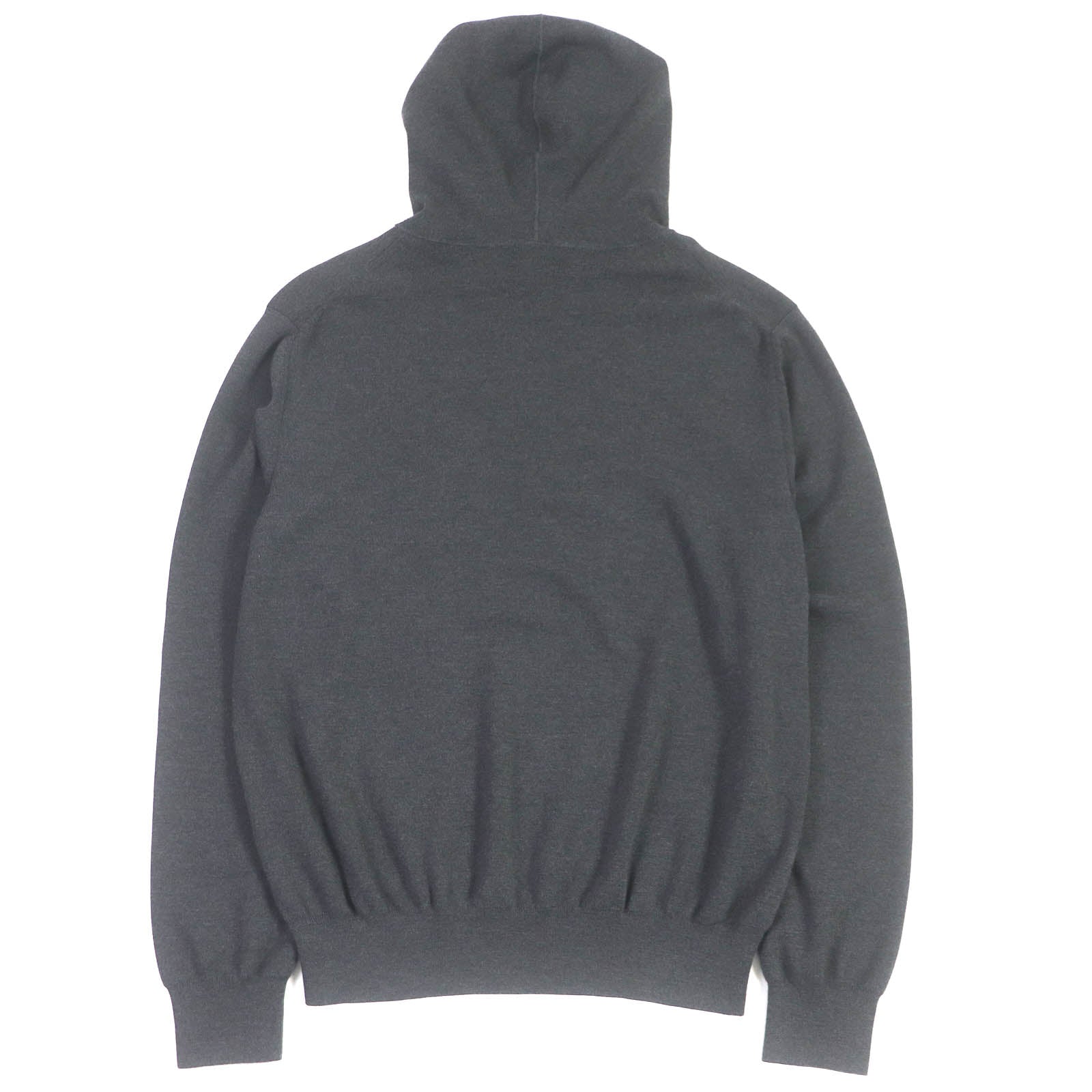 Berluti Wool Logo Patch Pullover Hoodie Dark Gray XL