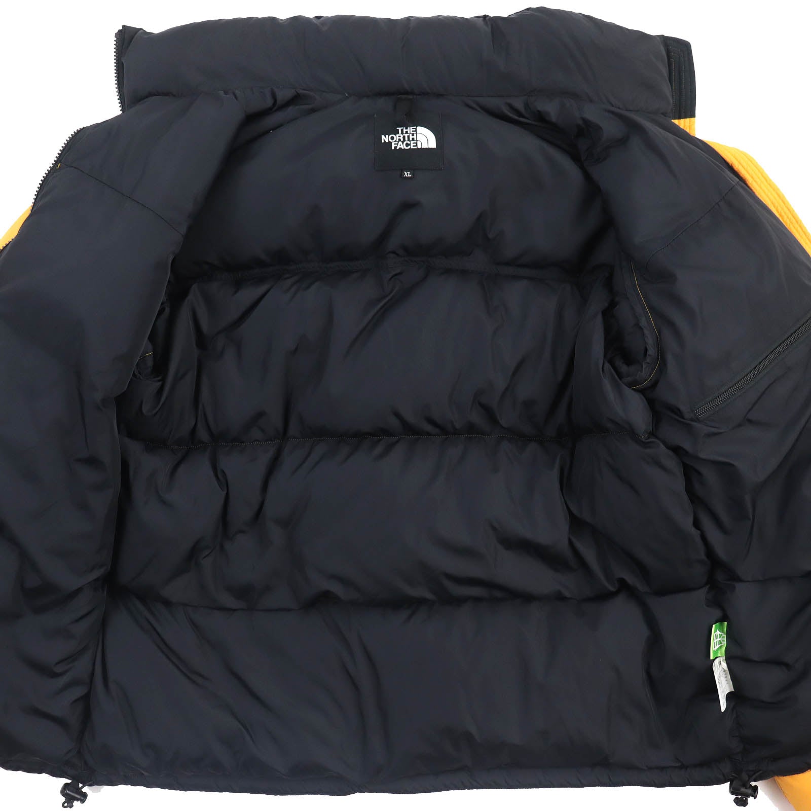 The North Face Nuptse Jacket XL Yellow Black