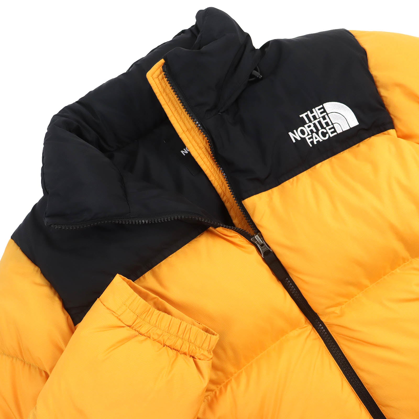 The North Face Nuptse Jacket XL Yellow Black