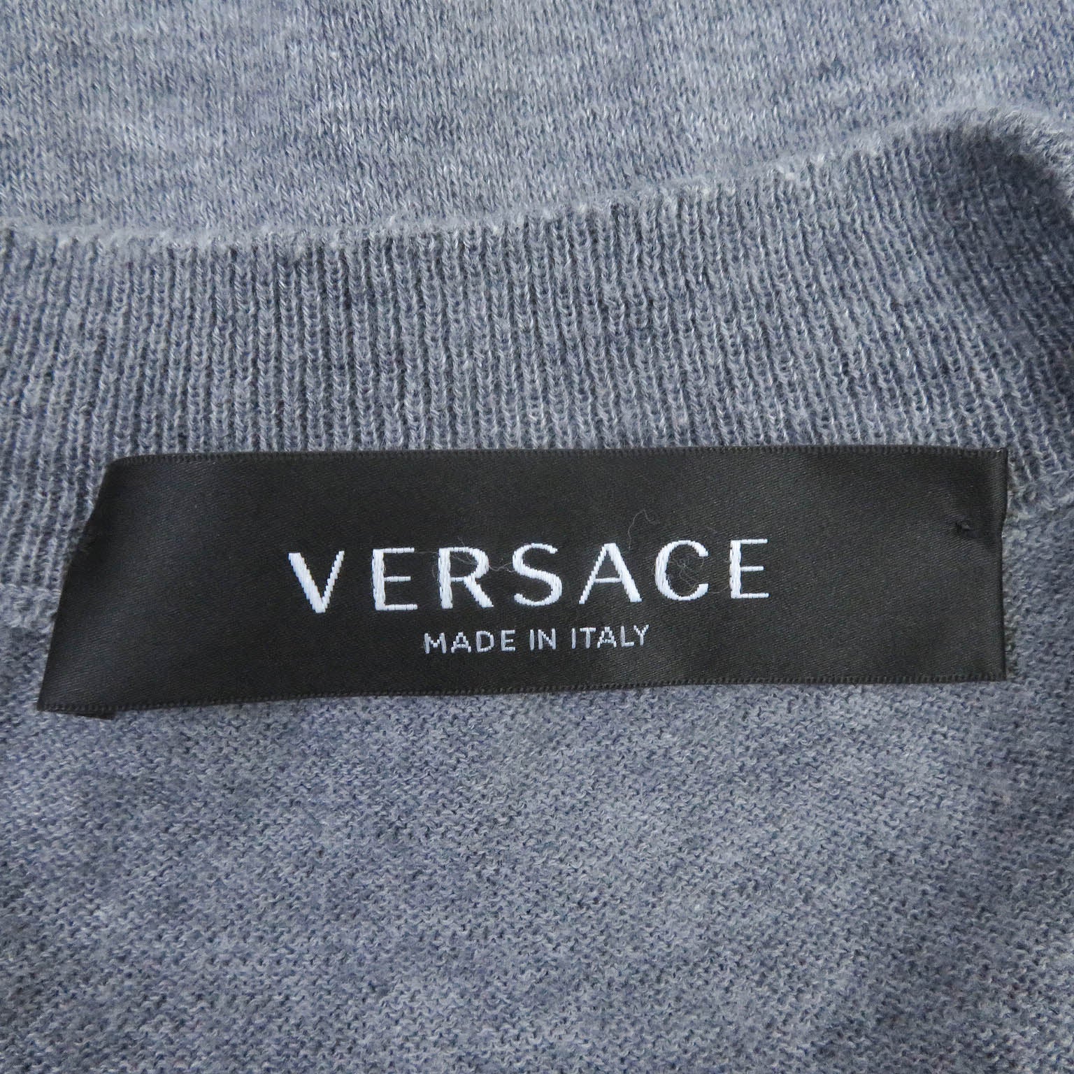 Versace Medusa Knit Sweater Gray 46