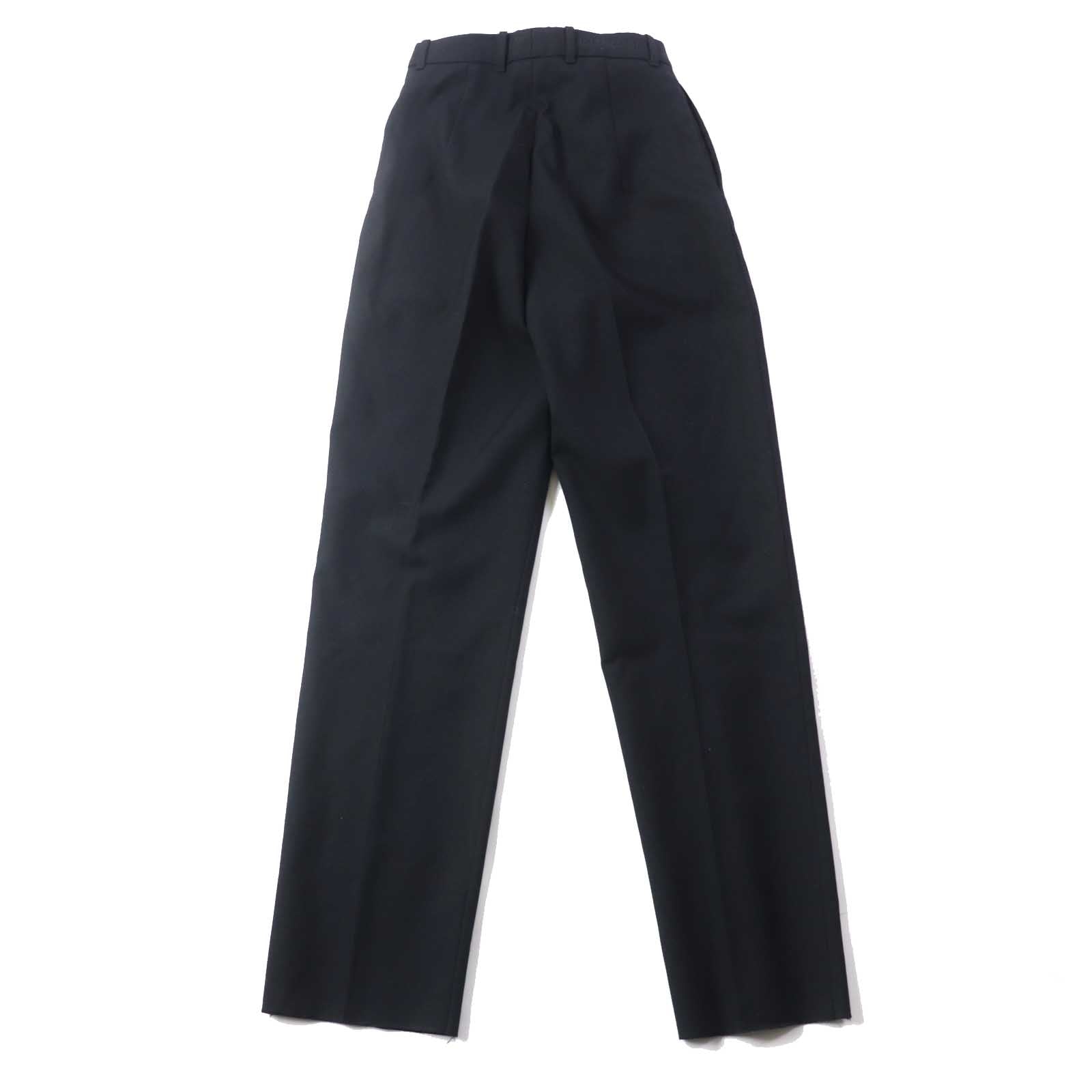 Balenciaga Wool Polyester Embroidered Logo Pants