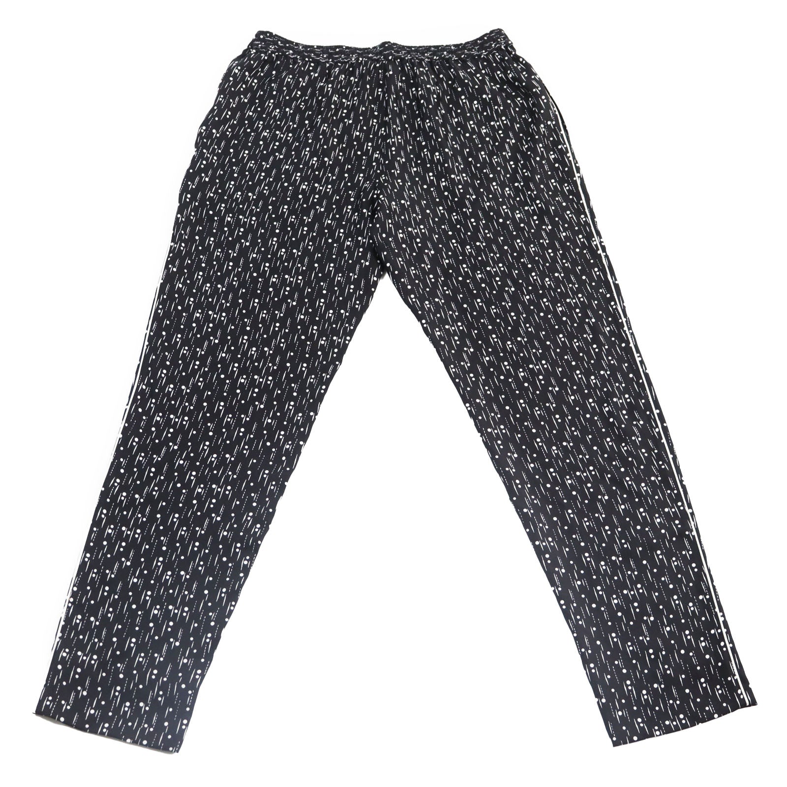 Dolce & Gabbana Silk Dot Side Line Pants