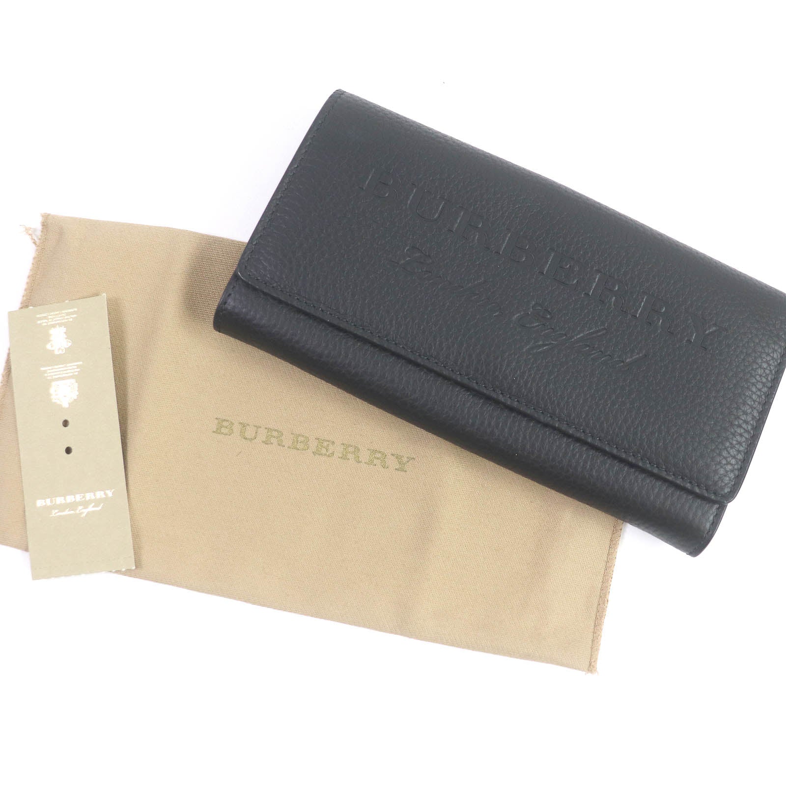 Burberry Leather Flap Long Wallet 8052834