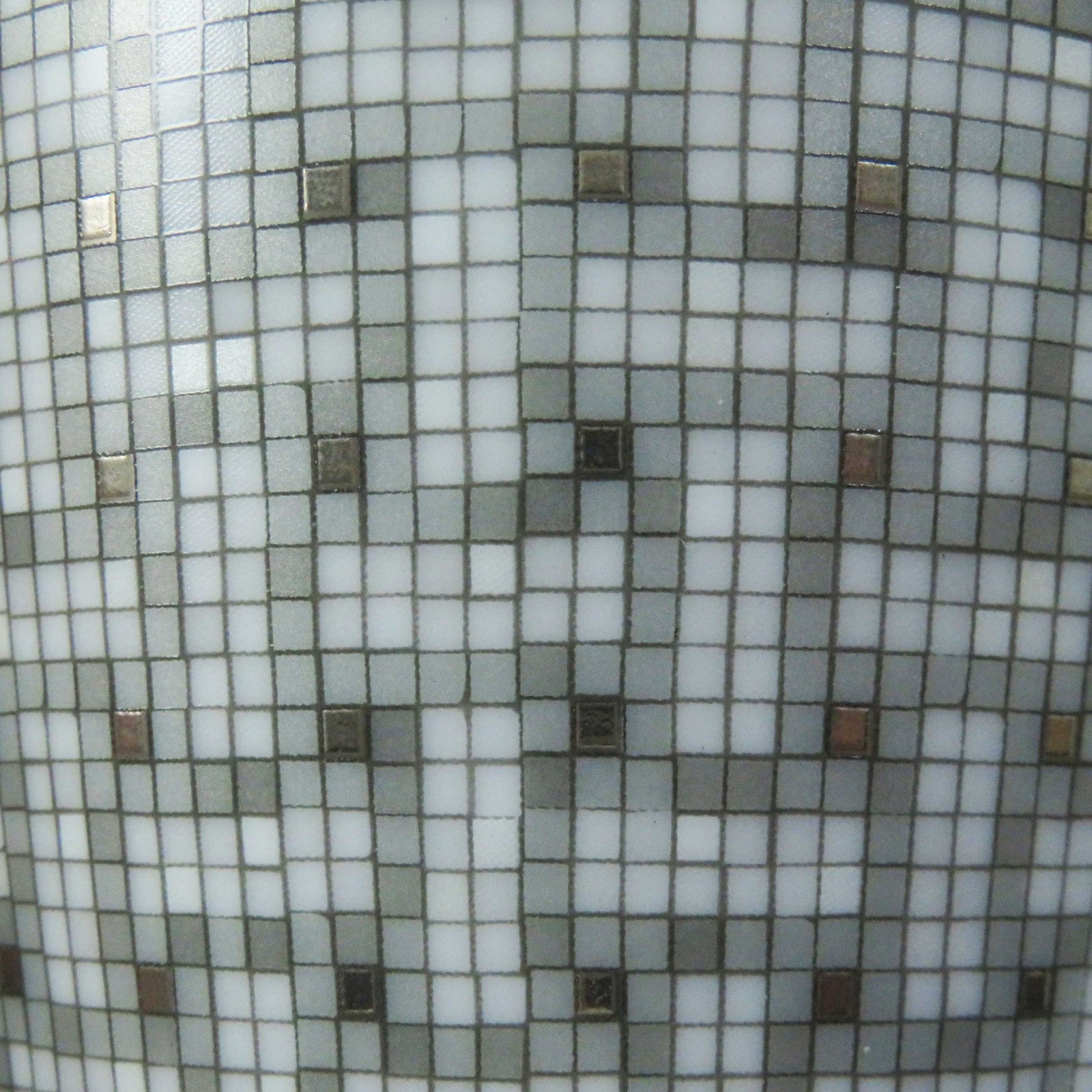 HERMES Mosaic 24 Van Cator Mug Gray White