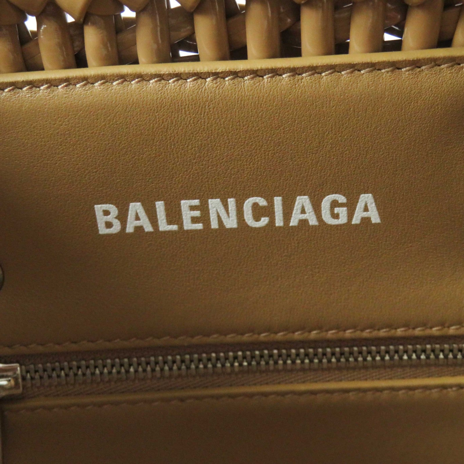 Balenciaga Bistro XS 2WAY Bucket Bag Beige