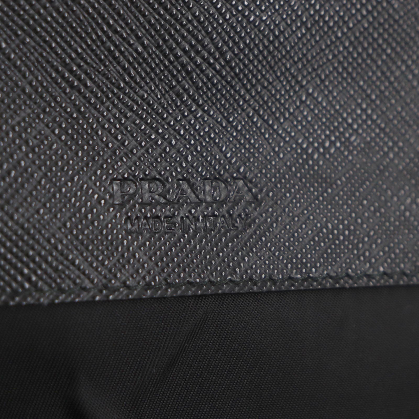 Prada Re-Nylon Saffiano Leather Triangle Logo Bag