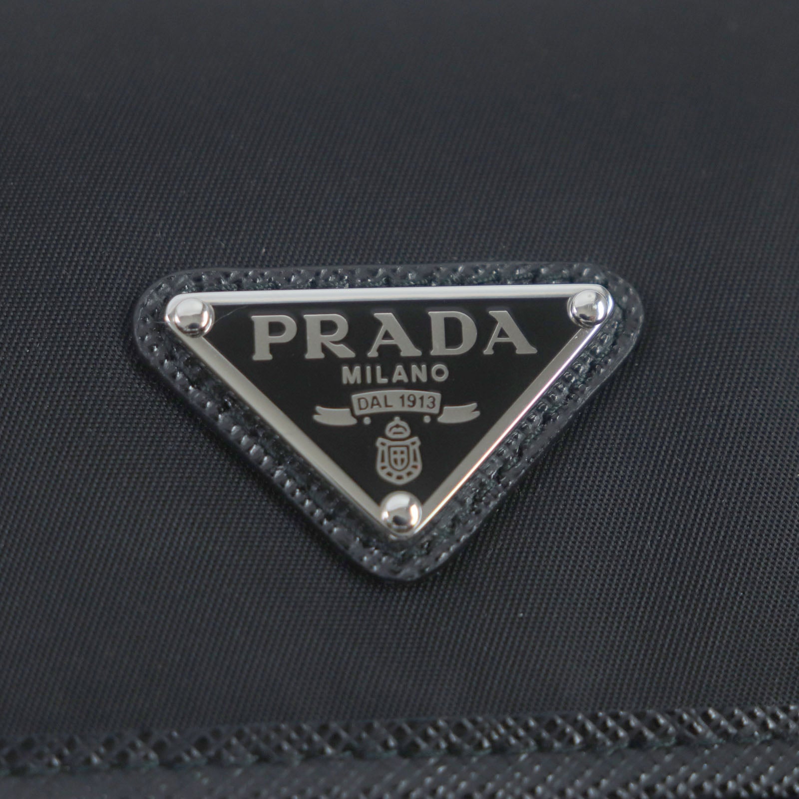 Prada Re-Nylon Saffiano Leather Triangle Logo Bag