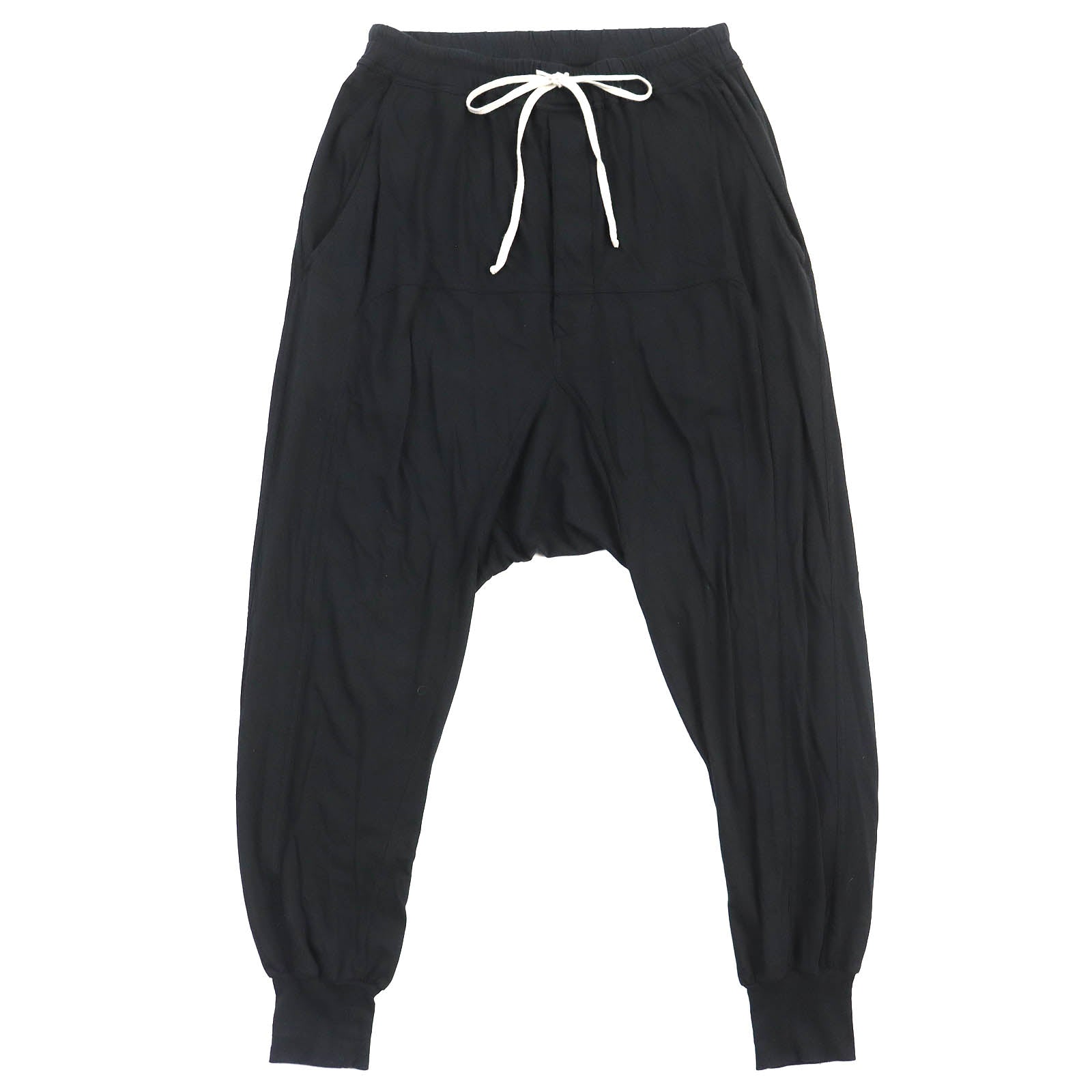 Rick Owens Cotton Drawstring Shorts Black S