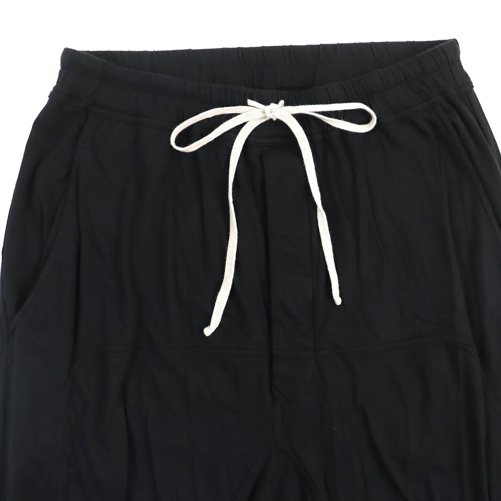 Rick Owens Cotton Drawstring Shorts Black S