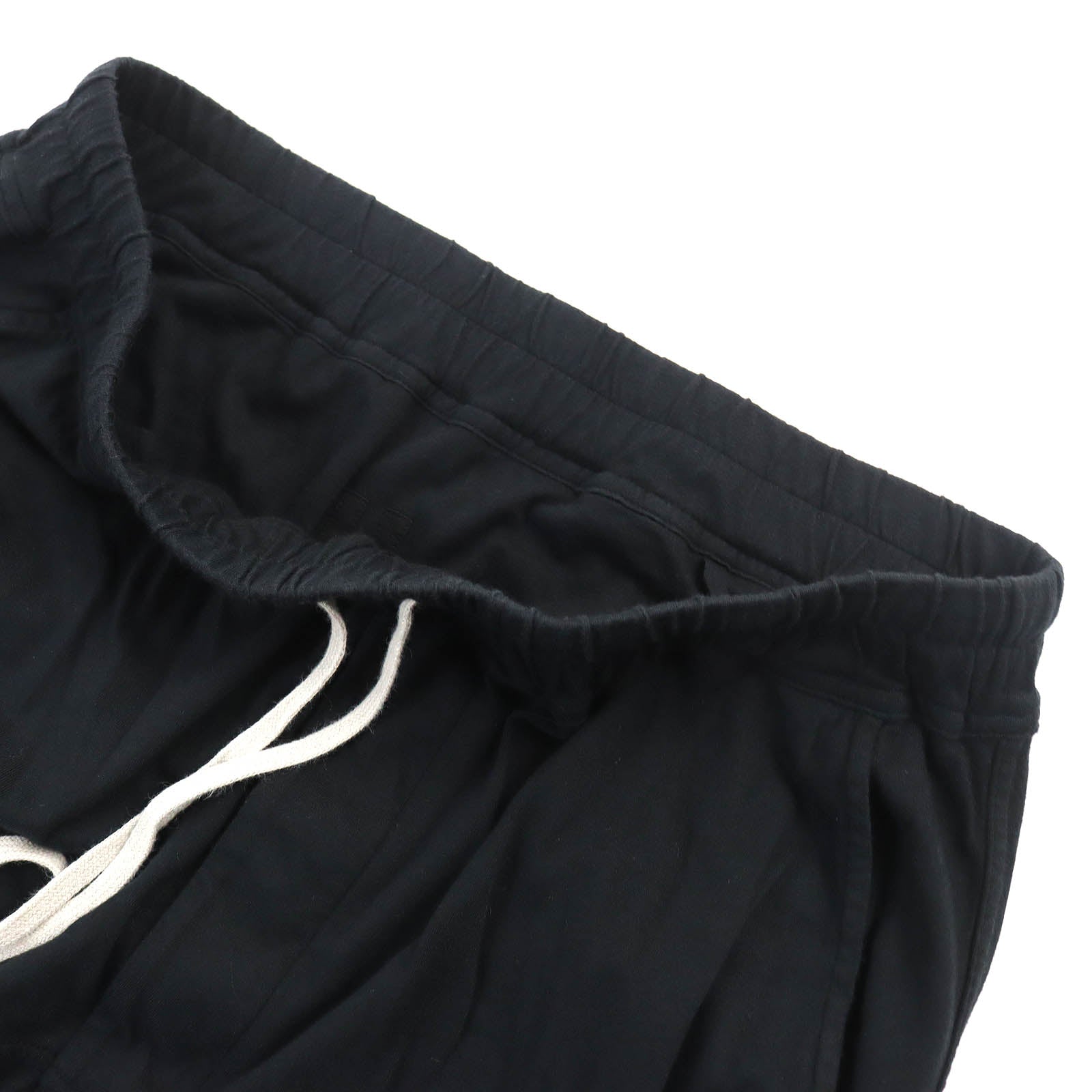 Rick Owens Cotton Drawstring Shorts Black S