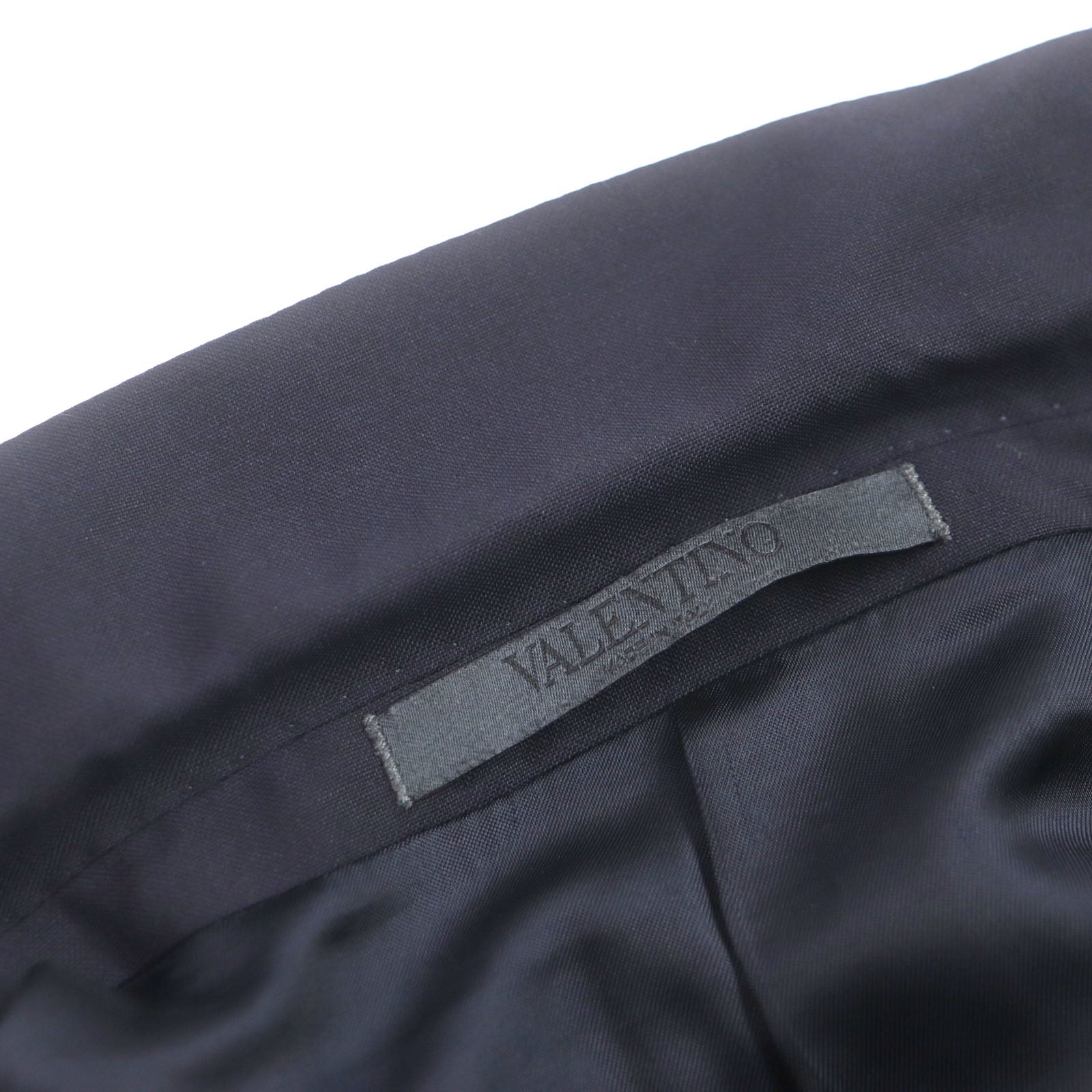 Valentino Wool Mohair Tailored Jacket Navy 48