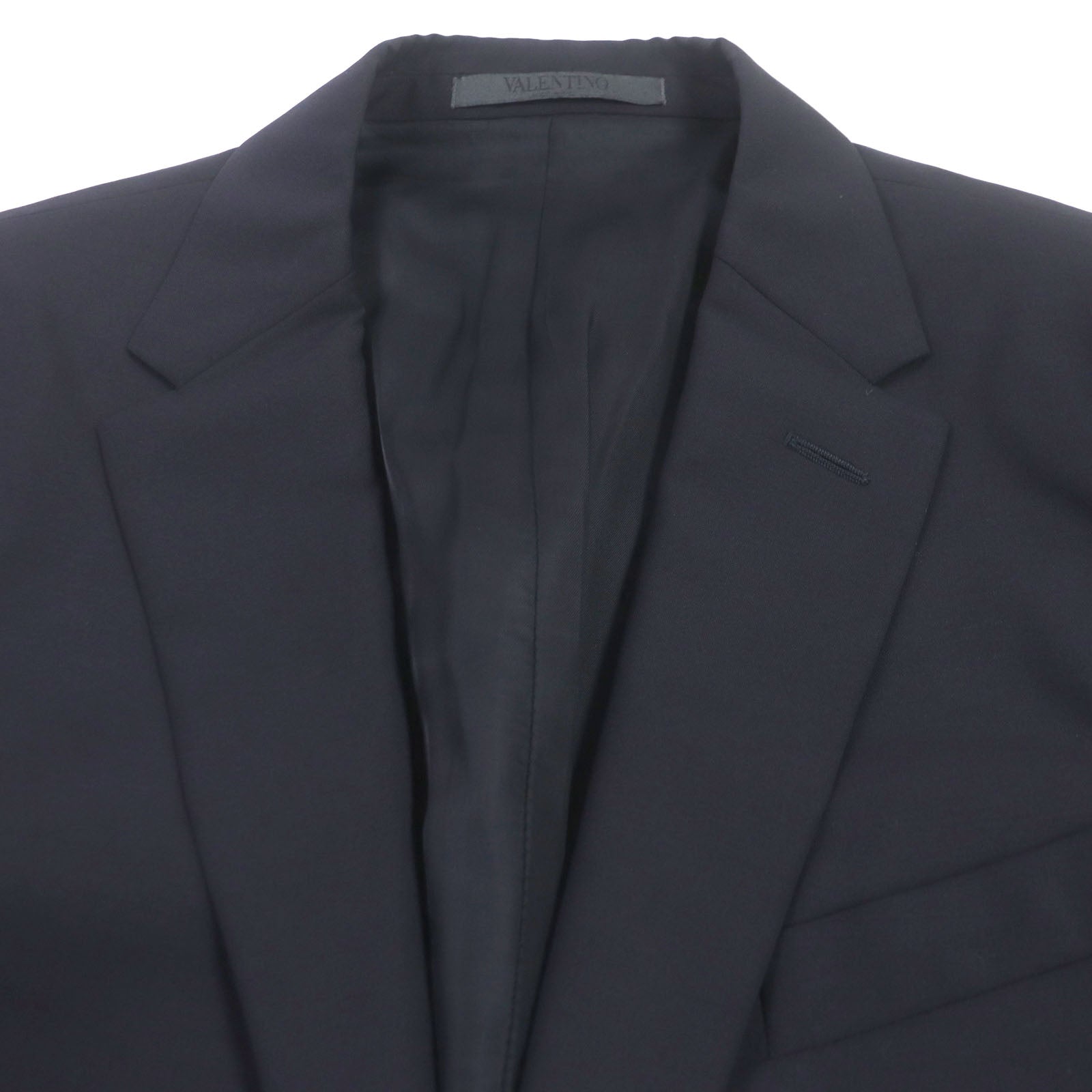 Valentino Wool Mohair Tailored Jacket Navy 48