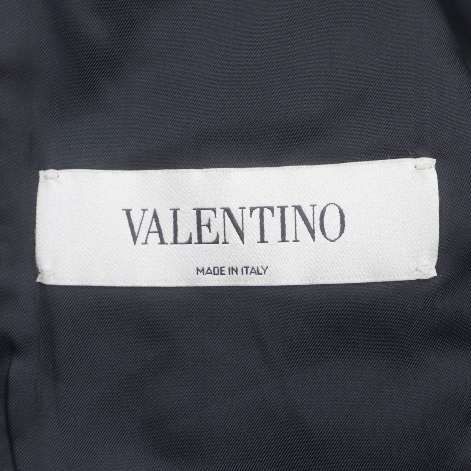 Valentino Wool Mohair Tailored Jacket Navy 48