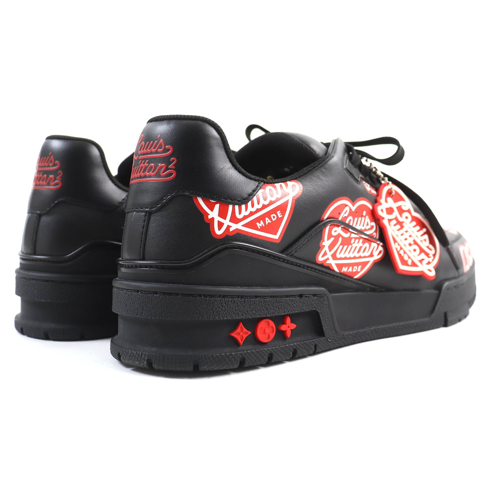 Louis Vuitton NIGO Heart Logo Leather Sneakers 7.5