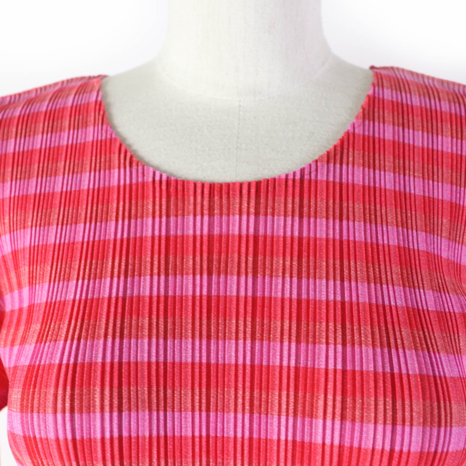 Issey Miyake Polyester Crew Neck Top