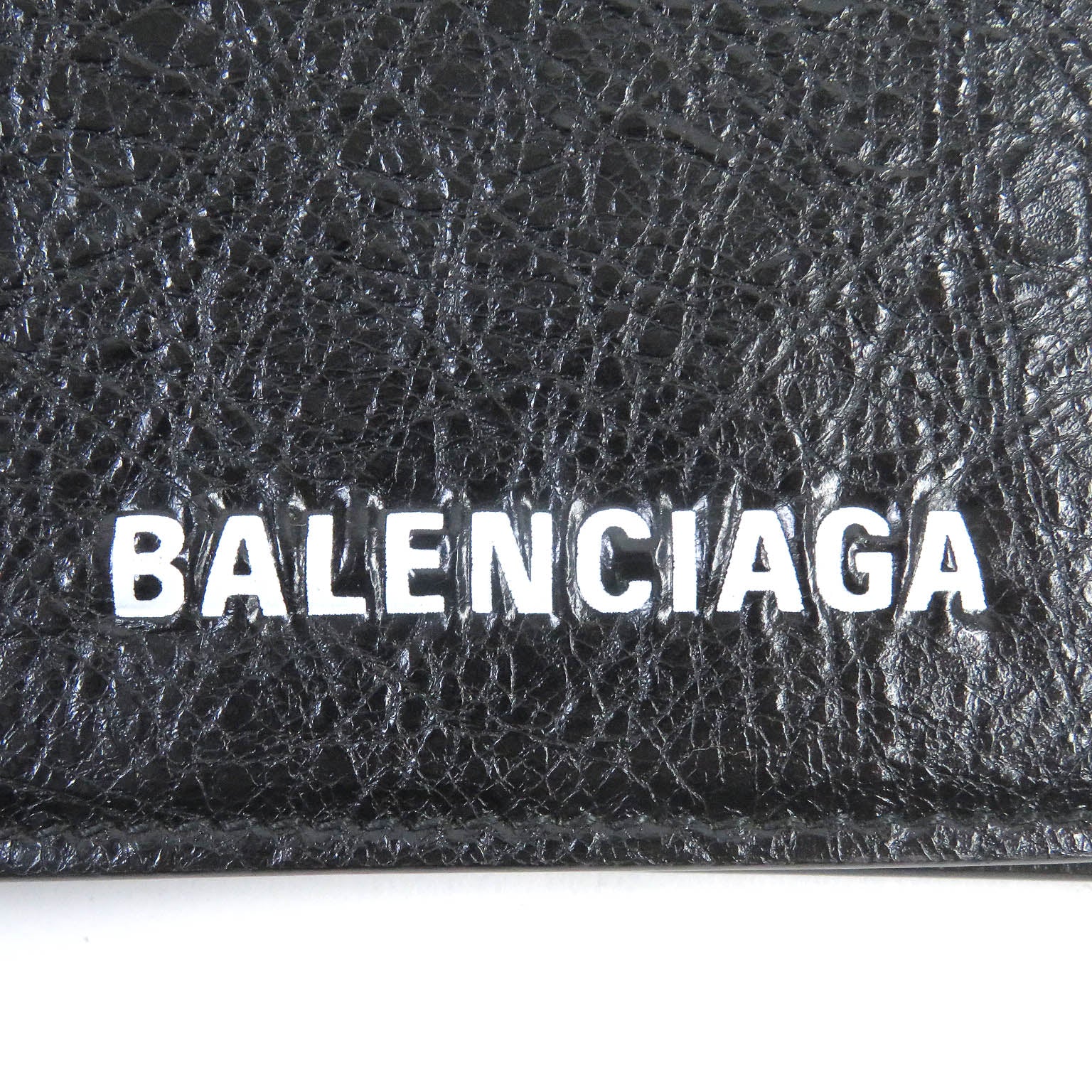 Balenciaga Leather Bifold Wallet with Chain