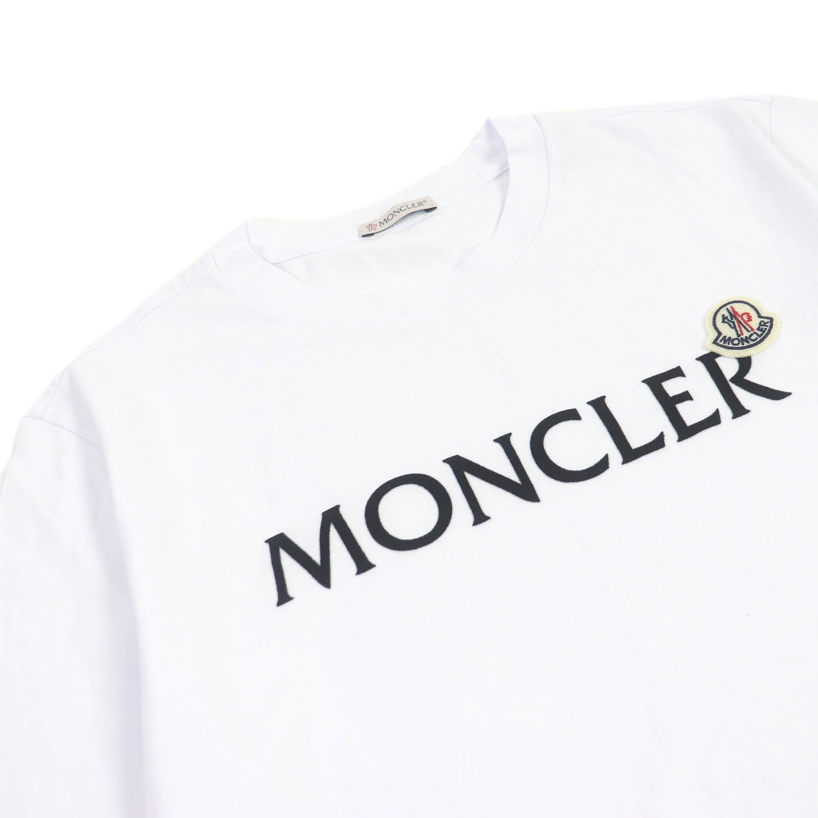 Moncler Cotton Crew Neck T-shirt White S