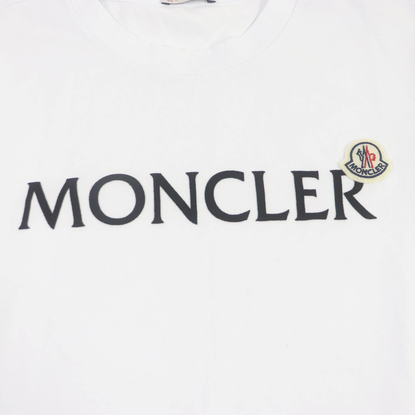 Moncler Cotton Crew Neck T-shirt White S