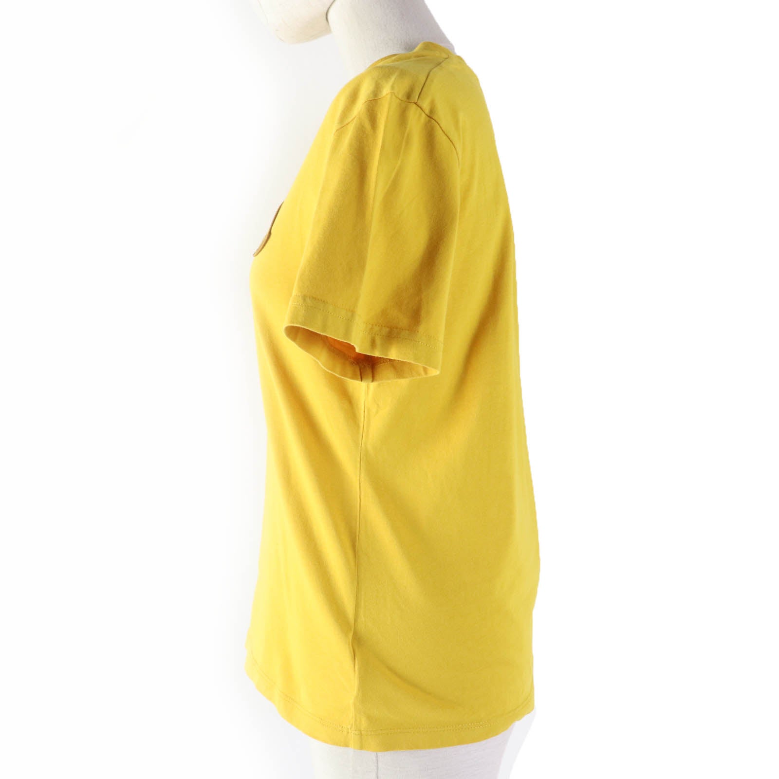 Moncler Cotton T-Shirt Mustard XS Women