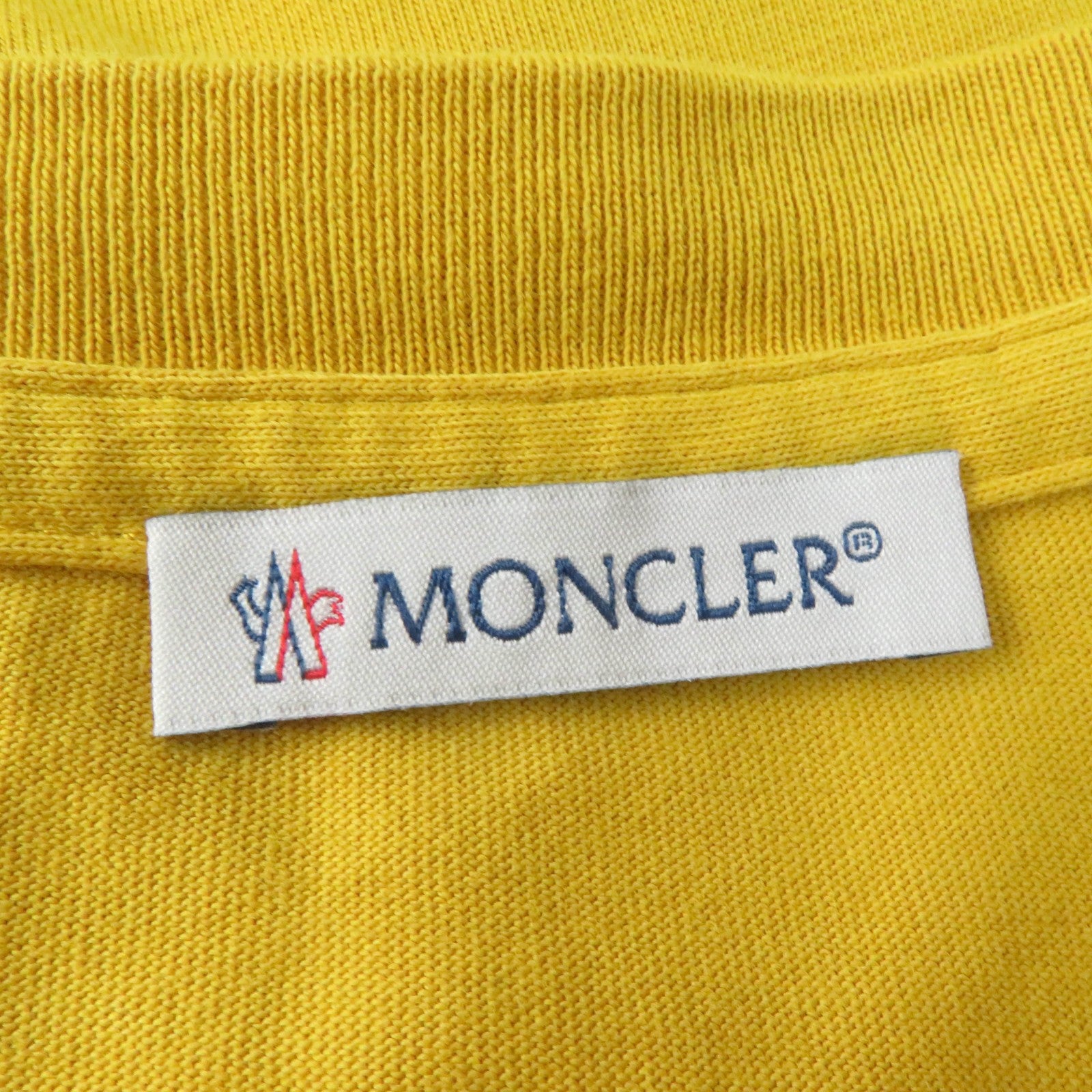 Moncler Cotton T-Shirt Mustard XS Women