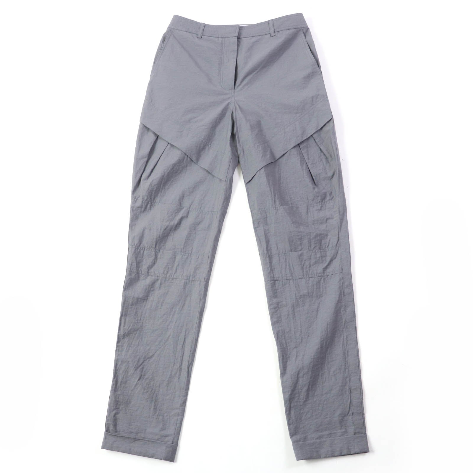 Loewe Cotton Nylon Design Pants Gray 34 Women