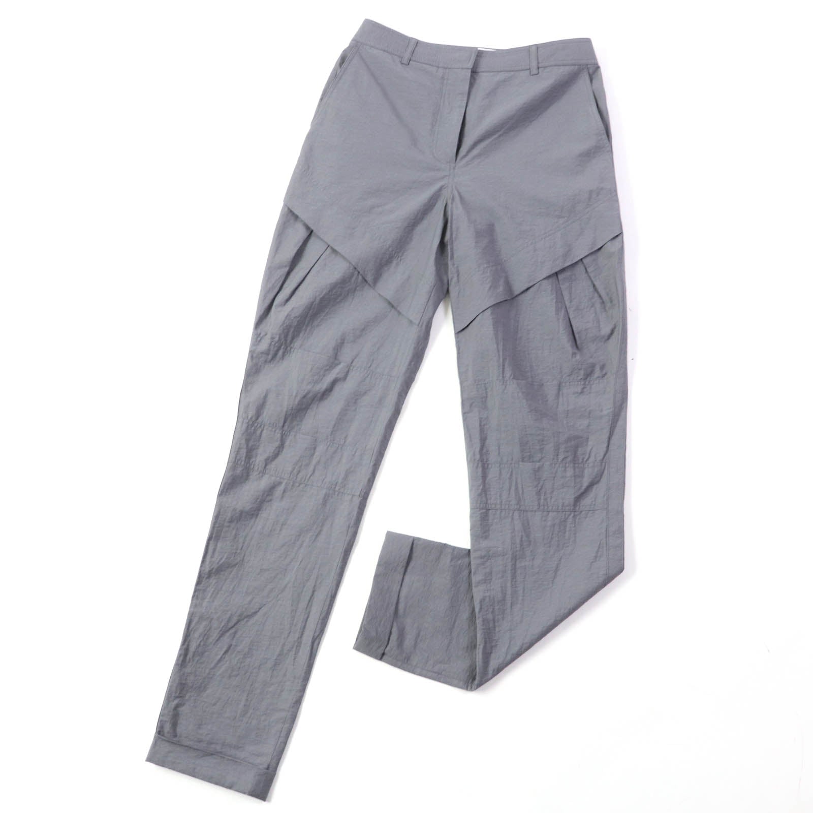 Loewe Cotton Nylon Design Pants Gray 34 Women