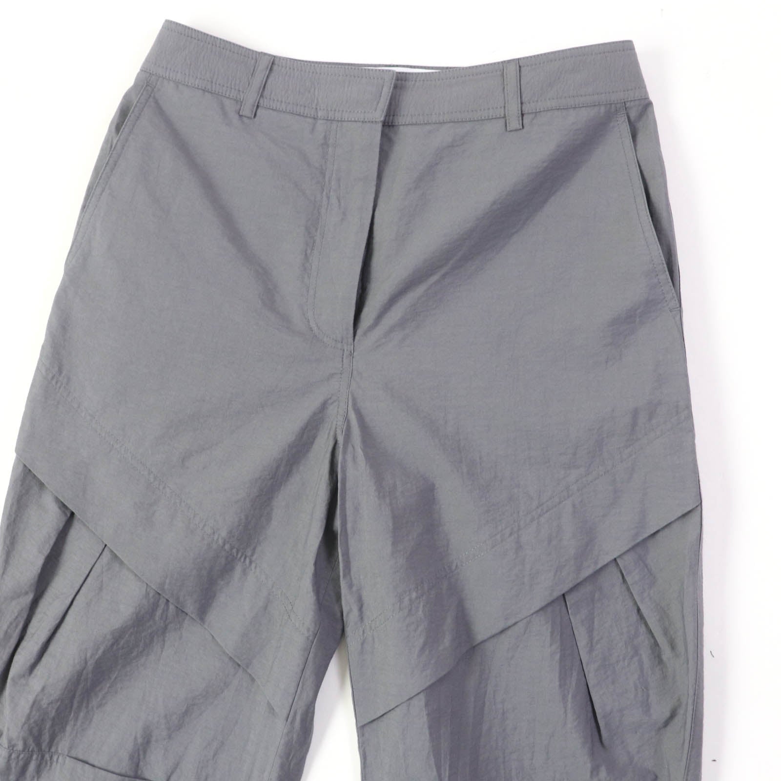 Loewe Cotton Nylon Design Pants Gray 34 Women