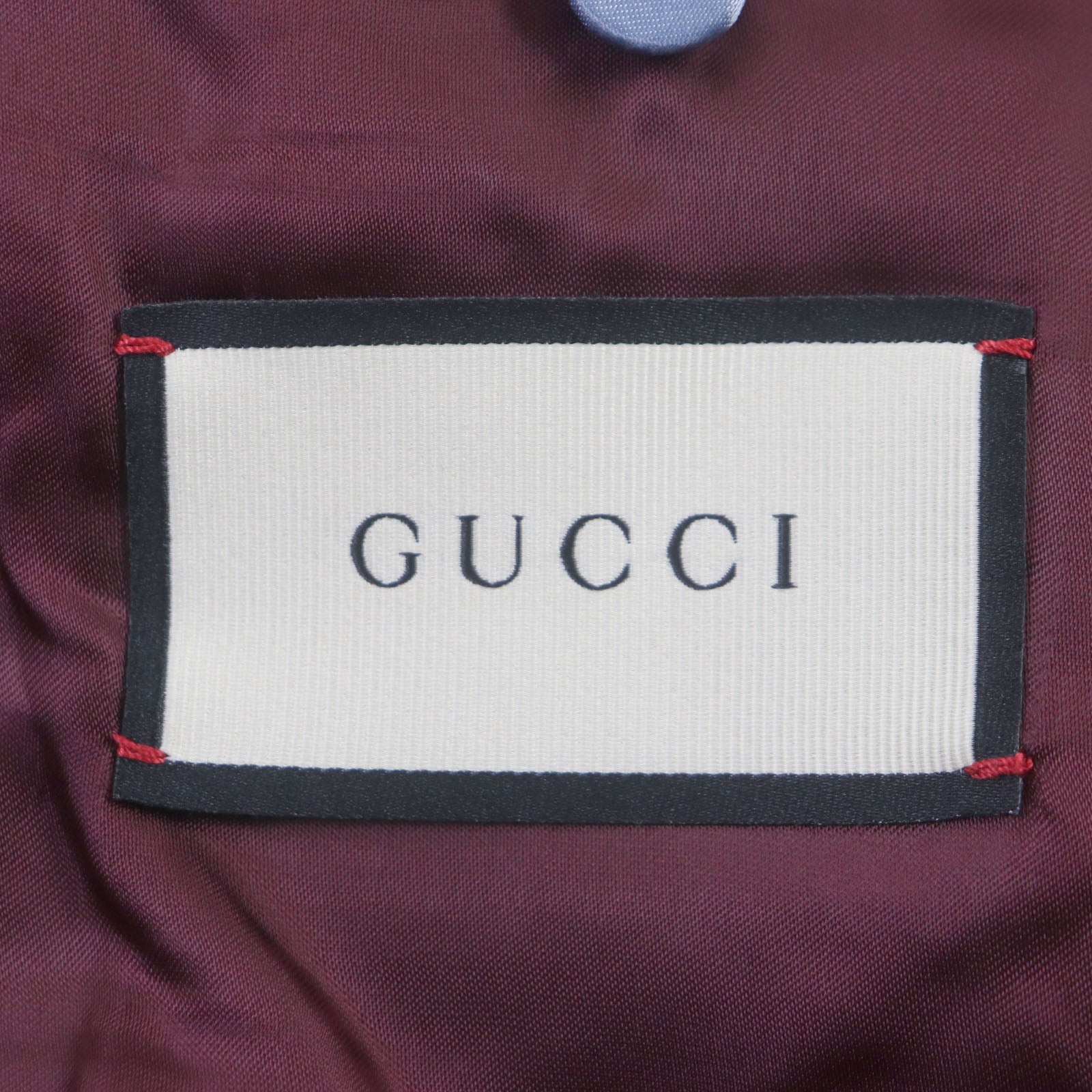 Gucci Wool Nylon Logo Button Suit Navy 44