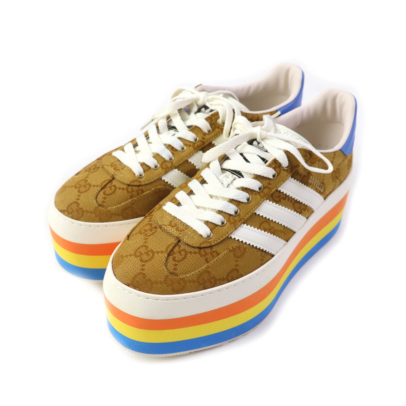 Gucci Gazelle GG Canvas Platform Sneakers