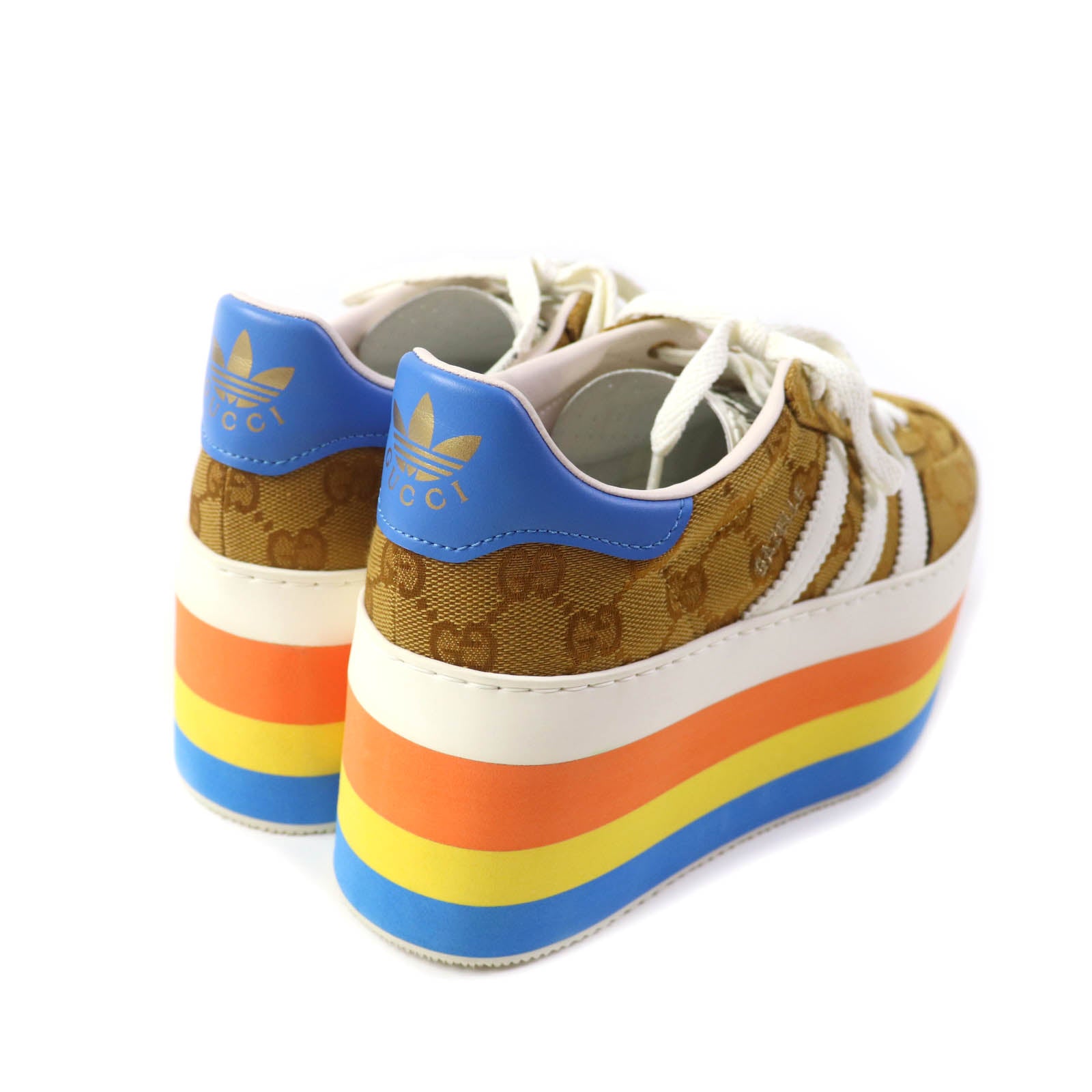 Gucci Gazelle GG Canvas Platform Sneakers