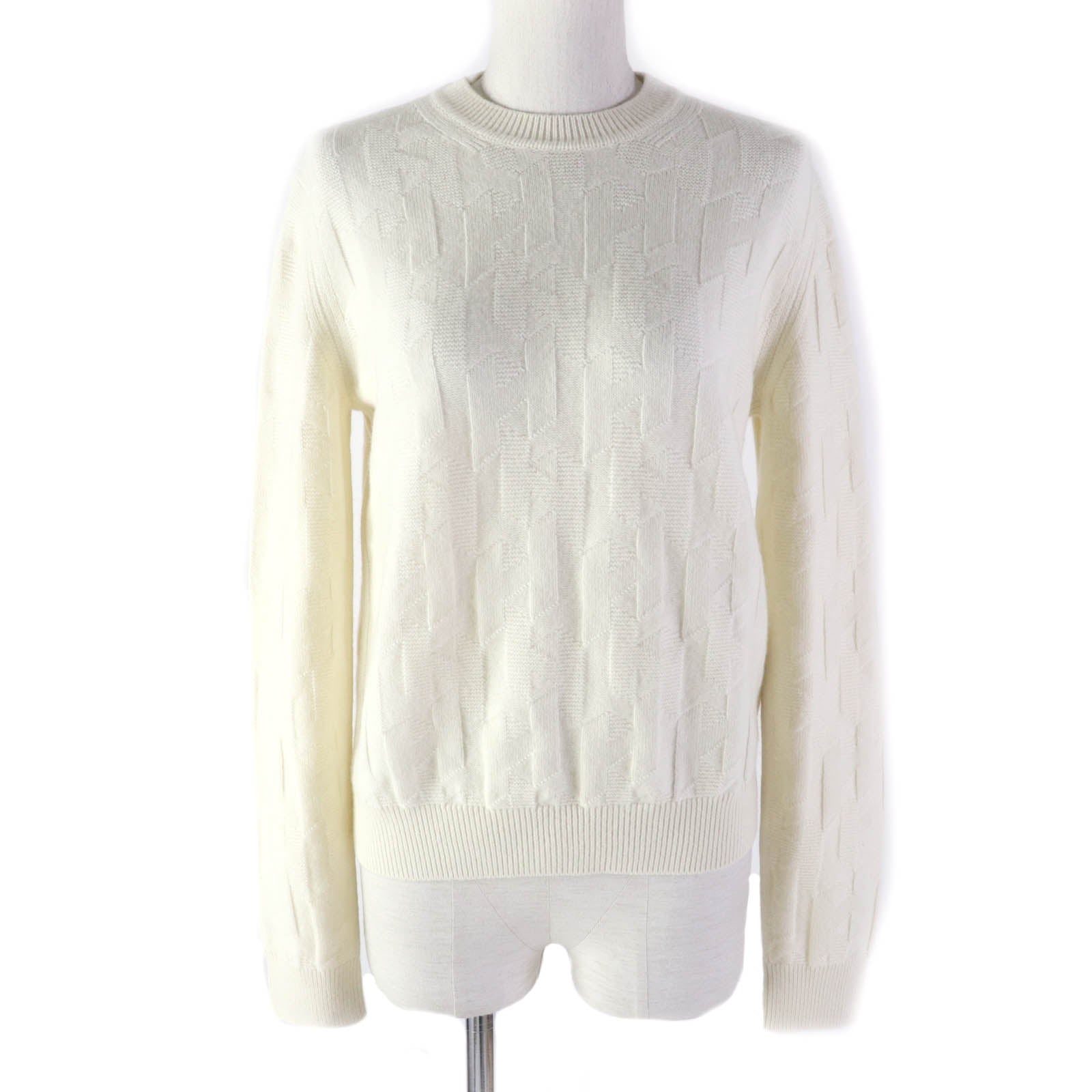 Hermes Wool H Design Crew Neck Knit Sweater