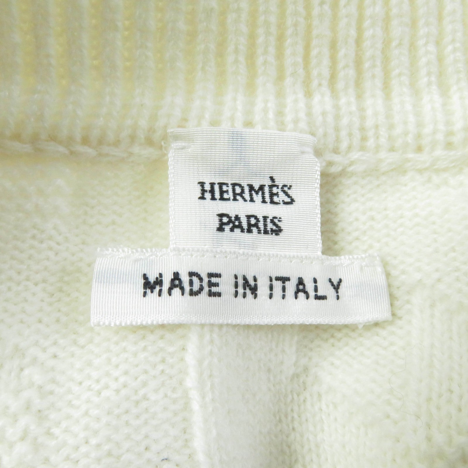 Hermes Wool H Design Crew Neck Knit Sweater