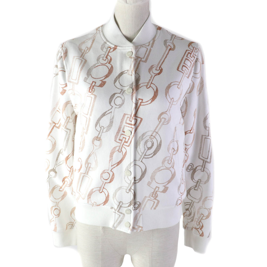 Hermes De Re Boucl Teddy Cotton Blouson Jacket