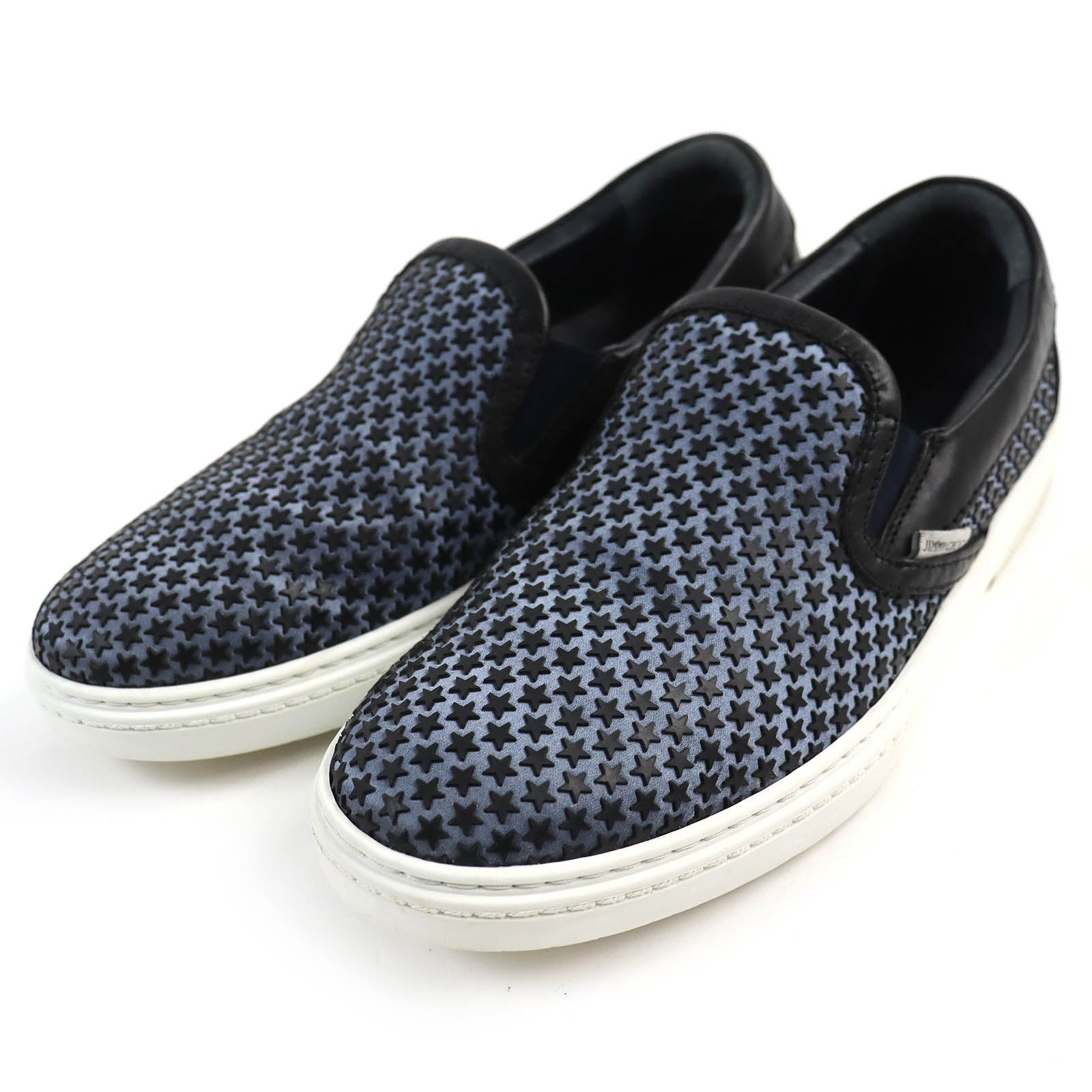 Jimmy Choo Leather Rubber Star Slip-ons Sneakers