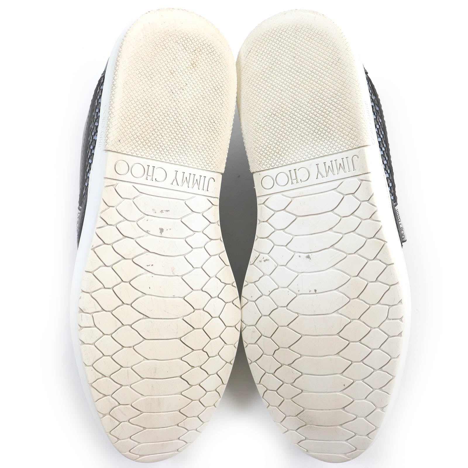 Jimmy Choo Leather Rubber Star Slip-ons Sneakers