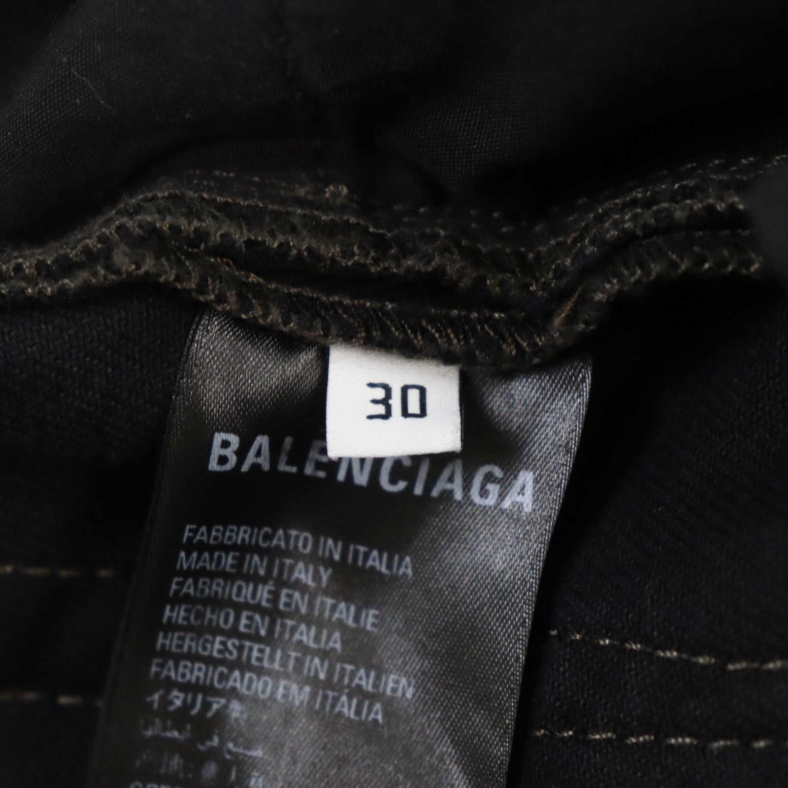 Balenciaga Super Fitted Jeans Black 30