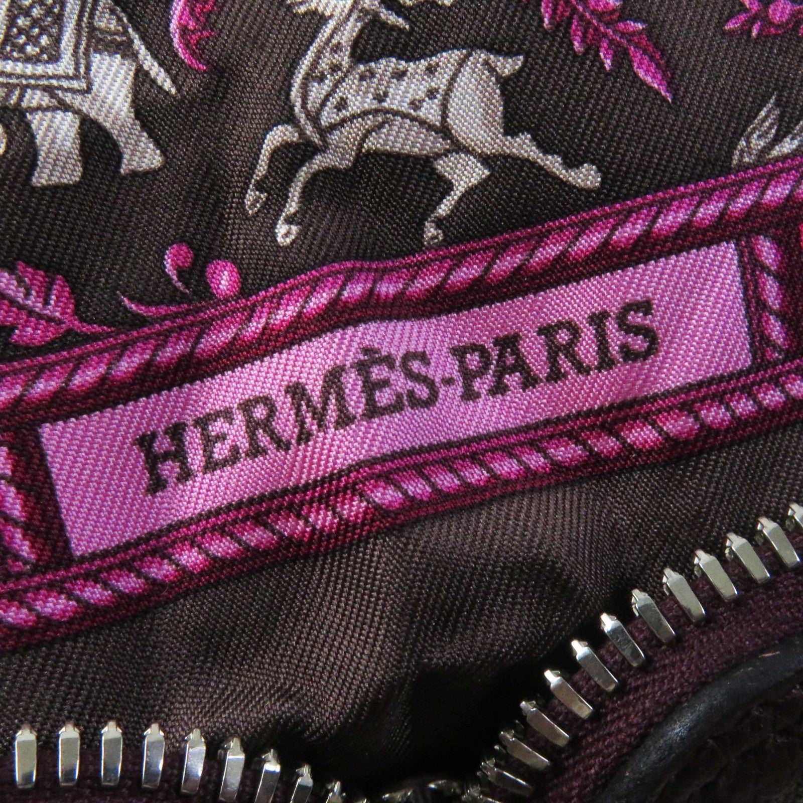 HERMES Silk Eco Bag CHASSE EN INDE Indian Hunting