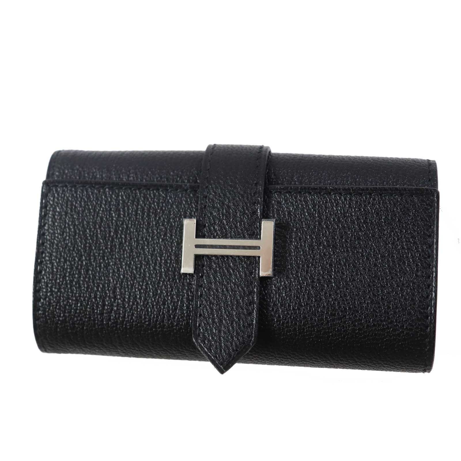 Hermes Chevre 4-piece Key Holder Black