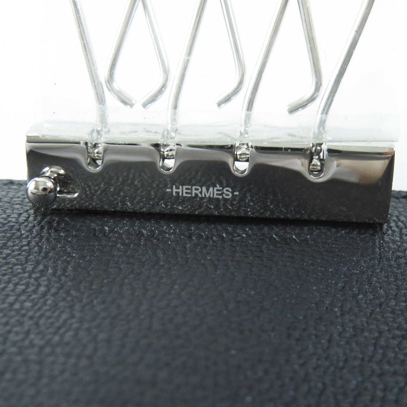 Hermes Chevre 4-piece Key Holder Black