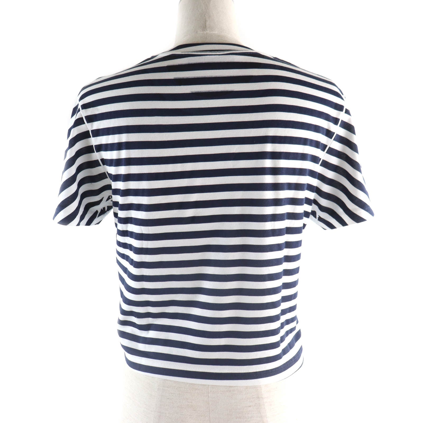 Gucci Cotton Logo Print Striped T-shirt XS