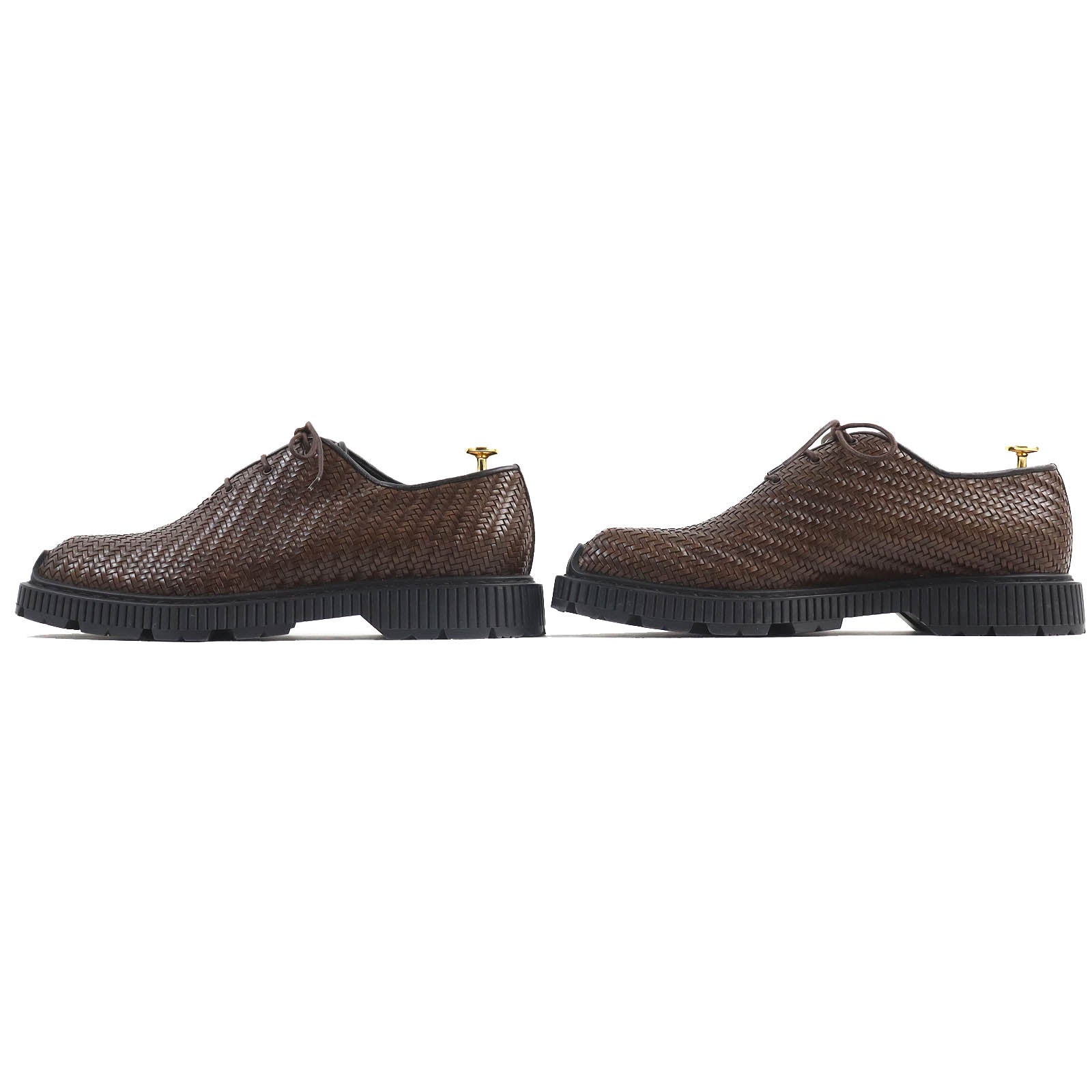 Berluti Camden Intrecciato Leather Derby Shoes