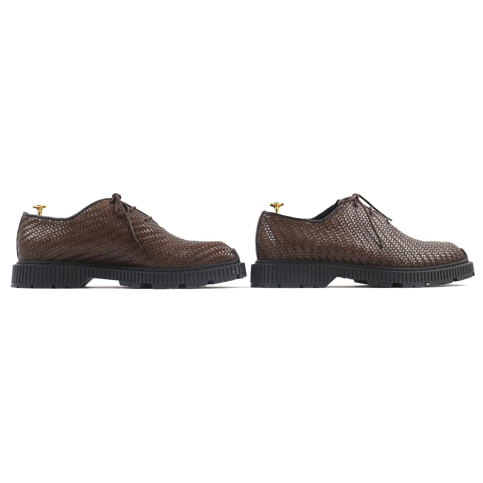 Berluti Camden Intrecciato Leather Derby Shoes