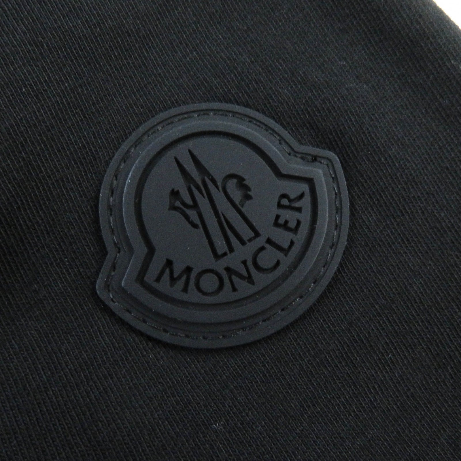 Moncler Cotton Logo Print T-shirt Black L