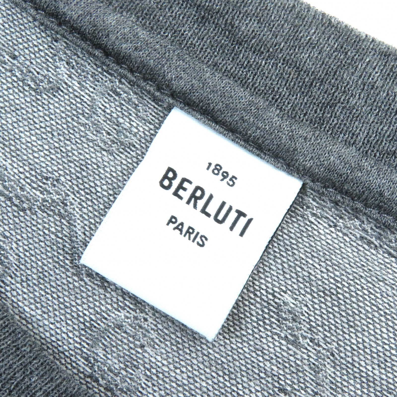 Berluti Scritto Jacquard Calligraphy T-shirt Gray M