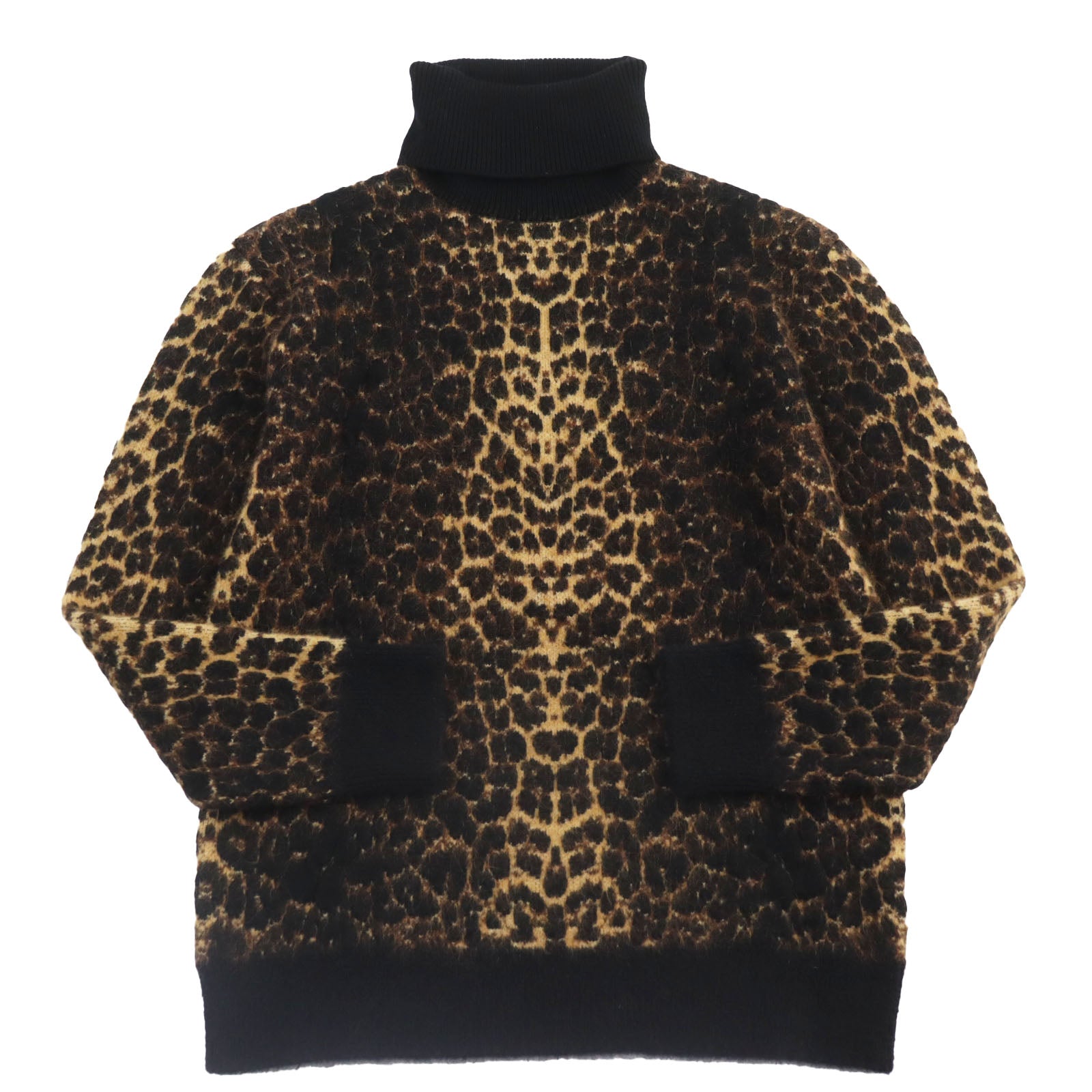 Saint Laurent Leopard Sweater Turtleneck XL